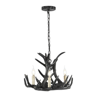 Rudolph Adjustable Resin Antler LED Chandelier