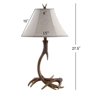 Antler 27.5" Rustic Resin LED Table Lamp - JONATHAN Y