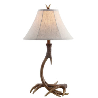 Antler 27.5" Rustic Resin LED Table Lamp - JONATHAN Y