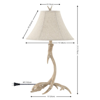 Antler 27.5" Rustic Resin LED Table Lamp - JONATHAN Y