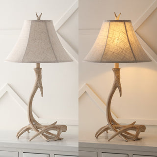Antler 27.5" Rustic Resin LED Table Lamp - JONATHAN Y