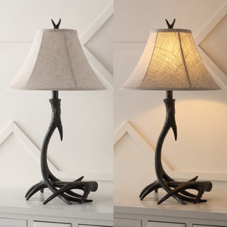 Antler 27.5" Rustic Resin LED Table Lamp - JONATHAN Y