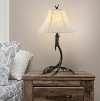 Antler 27.5" Rustic Resin LED Table Lamp - JONATHAN Y