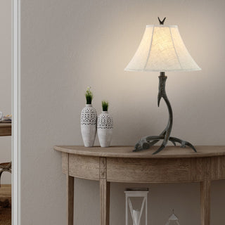 Antler 27.5" Rustic Resin LED Table Lamp - JONATHAN Y
