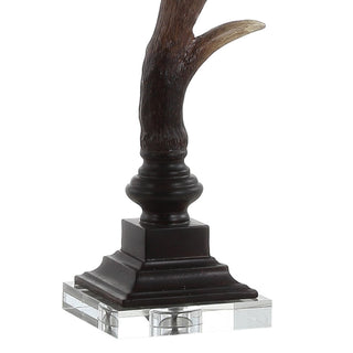 Antler 29.5" Rustic Resin/Crystal LED Table Lamp - JONATHAN Y