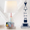 Houston 17.5" Coastal Style Iron/Resin Rocket LED Kids' Table Lamp with Phone Stand and USB Charging Port
