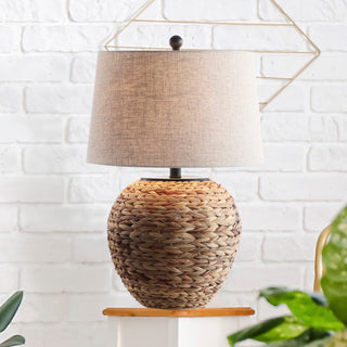 Alaro 24.5" Banana Leaf Basket LED Table Lamp - JONATHAN Y