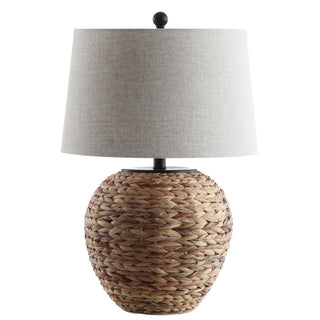 Alaro 24.5" Banana Leaf Basket LED Table Lamp - JONATHAN Y