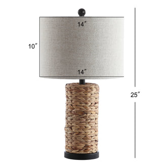 Elicia 25" Sea Grass LED Table Lamp - JONATHAN Y