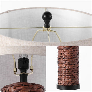 Elicia 25" Sea Grass LED Table Lamp - JONATHAN Y