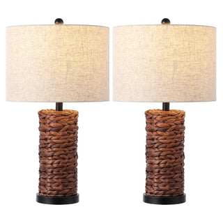 Elicia 25" Sea Grass LED Table Lamp - JONATHAN Y