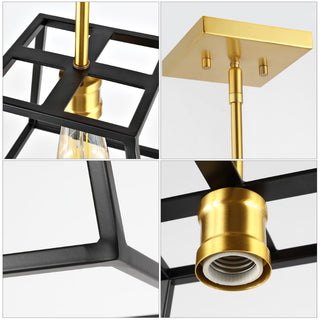 Lloyd Farmhouse Industrial Iron LED Pendant - JONATHAN Y