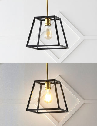 Lloyd Farmhouse Industrial Iron LED Pendant - JONATHAN Y
