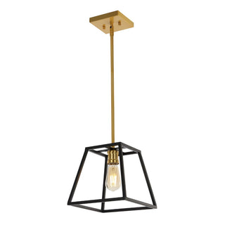 Lloyd Farmhouse Industrial Iron LED Pendant - JONATHAN Y