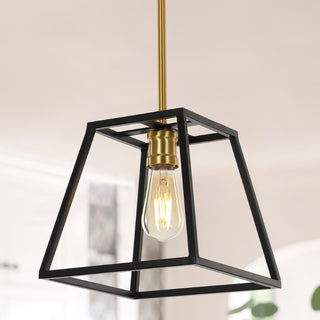 Lloyd Farmhouse Industrial Iron LED Pendant - JONATHAN Y