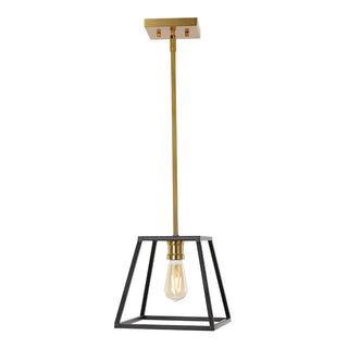 Lloyd Farmhouse Industrial Iron LED Pendant - JONATHAN Y