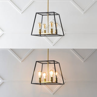 Lloyd Farmhouse Industrial Iron LED Pendant - JONATHAN Y