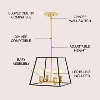 Lloyd Farmhouse Industrial Iron LED Pendant