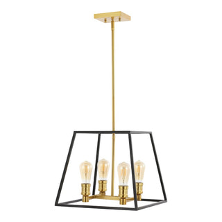 Lloyd Farmhouse Industrial Iron LED Pendant - JONATHAN Y