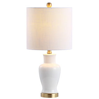 Chi 21" Ceramic/Iron Modern Classic LED Table Lamp - JONATHAN Y