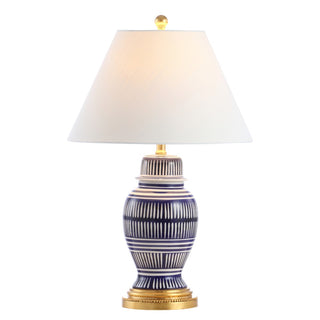Reed 27" Ceramic/Iron Modern Coastal LED Table Lamp - JONATHAN Y