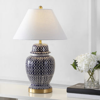 Tegola 28.5" Ceramic/Iron Coastal Modern LED Table Lamp - JONATHAN Y