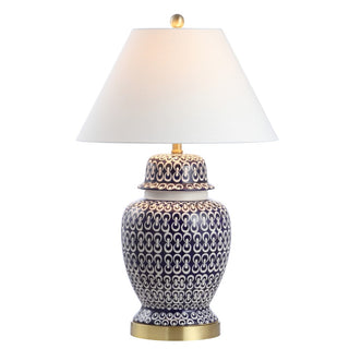 Tegola 28.5" Ceramic/Iron Coastal Modern LED Table Lamp - JONATHAN Y