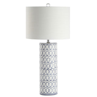 Loop 28.75" Ceramic Modern Column LED Table Lamp - JONATHAN Y