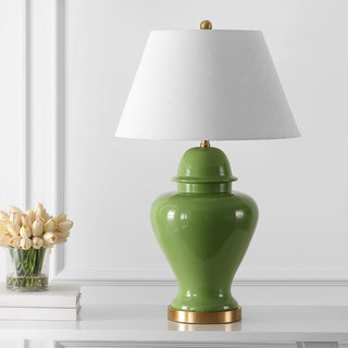 Sagwa 33" Ceramic/Iron Modern Classic LED Table Lamp - JONATHAN Y