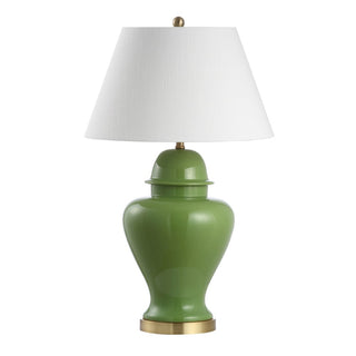 Sagwa 33" Ceramic/Iron Modern Classic LED Table Lamp - JONATHAN Y