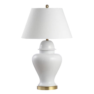 Sagwa 33" Ceramic/Iron Modern Classic LED Table Lamp - JONATHAN Y