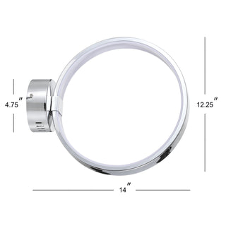 Nathaniel 14" Dimmable Integrated LED Metal Wall Sconce - JONATHAN Y