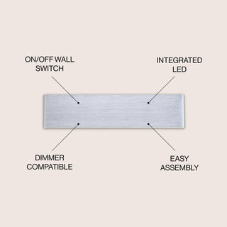Ajax 20.25" Dimmable Integrated LED Metal Wall Sconce - JONATHAN Y