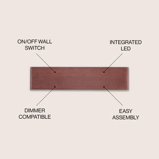 Ajax 20.25" Dimmable Integrated LED Metal Wall Sconce - JONATHAN Y