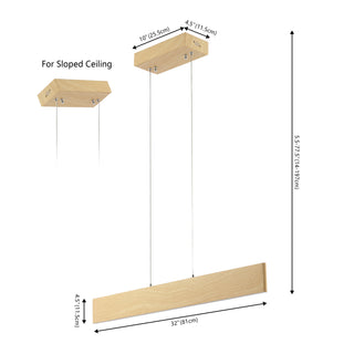 Draper Dimmable Adjustable Integrated LED Metal Linear Pendant