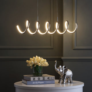 Ali 31" Dimmable Adjustable Integrated LED Metal Linear Pendant - JONATHAN Y