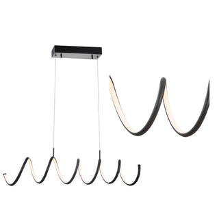 Ali 31" Dimmable Adjustable Integrated LED Metal Linear Pendant - JONATHAN Y
