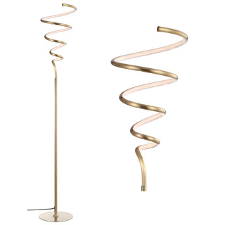 Scribble 60.5" Modern Dimmable Metal Integrated LED Floor Lamp - JONATHAN Y