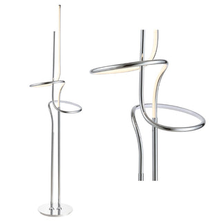 Sketch 64" Minimalist Dimmable Metal Integrated LED Floor Lamp - JONATHAN Y