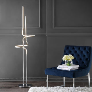 Sketch 64" Minimalist Dimmable Metal Integrated LED Floor Lamp - JONATHAN Y