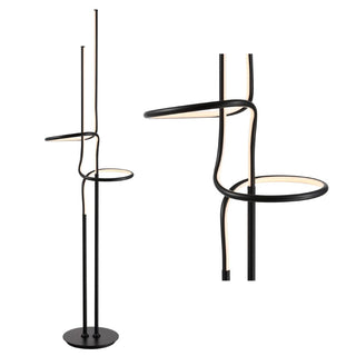 Sketch 64" Minimalist Dimmable Metal Integrated LED Floor Lamp - JONATHAN Y