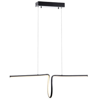 Ali 34.5" Dimmable Adjustable Integrated LED Metal Linear Pendant - JONATHAN Y
