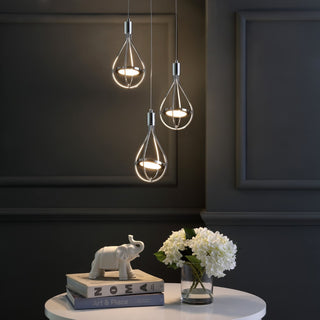 Orion Adjustable Modern Integrated Cluster LED Metal Pendant - JONATHAN Y