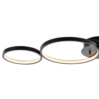 Nube 26.88" Contemporary Modern Metal Integrated LED Flush Mount - JONATHAN Y