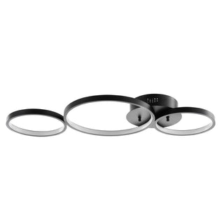 Nube 26.88" Contemporary Modern Metal Integrated LED Flush Mount - JONATHAN Y