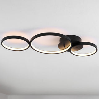 Nube 26.88" Contemporary Modern Metal Integrated LED Flush Mount - JONATHAN Y