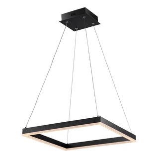 Baxter Modern Contemporary Aluminum Integrated LED Hoop Pendant - JONATHAN Y