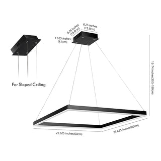 Baxter Modern Contemporary Aluminum Integrated LED Hoop Pendant