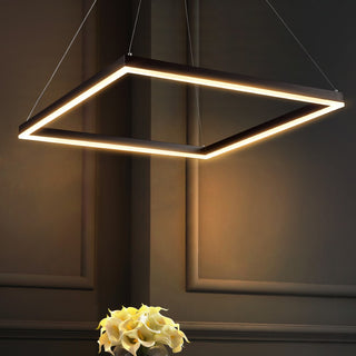 Baxter Modern Contemporary Aluminum Integrated LED Hoop Pendant