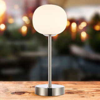 Natalia 12.25" Modern Minimalist Iron Rechargeable Integrated LED Table Lamp - JONATHAN Y